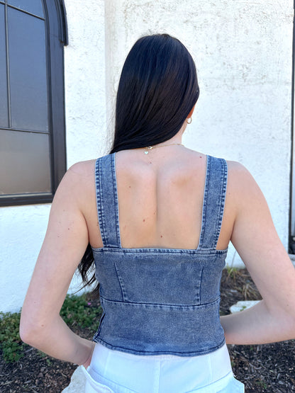 Demi Top - Denim