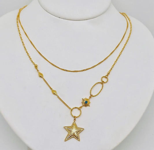 Gold Star Necklace