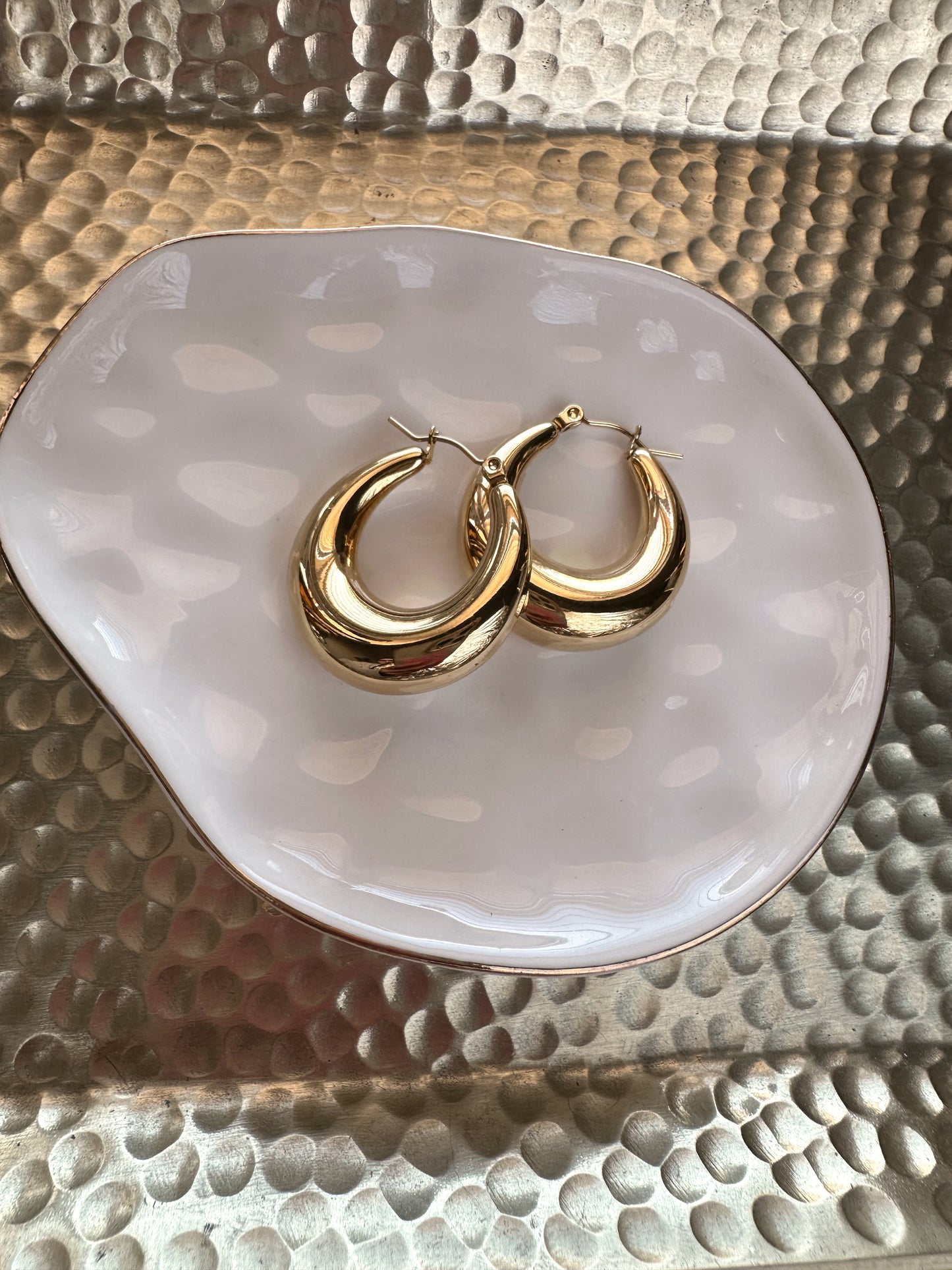 Gold Chunky Earrings