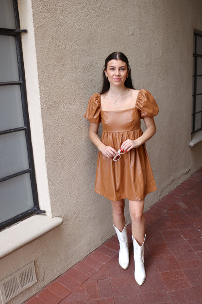 Fall Dawn Dress - Camel